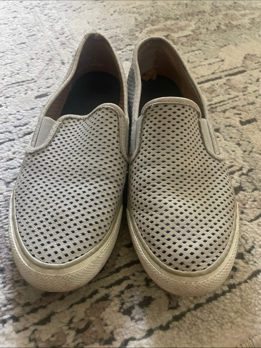 Sperry Men's Perforated Slip-On Loafers - Light Gray